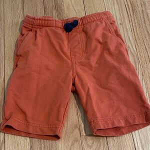 Kids Stretch Waist Orange Shorts